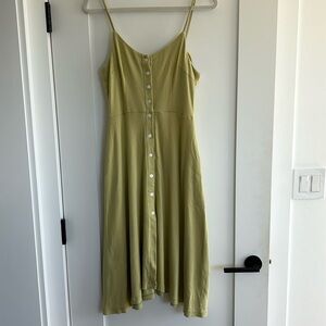 Green ribbed Lisa Says Gah! sundress